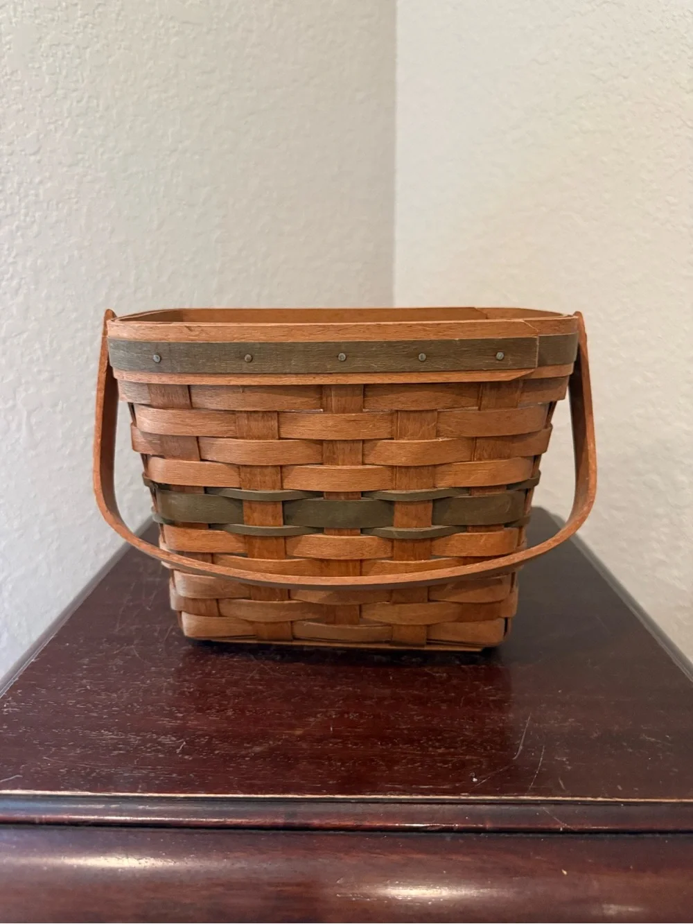 Longaberger Natural Brown Woven Basket - Classic Home Accent